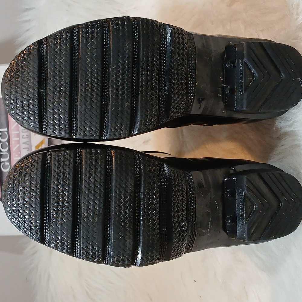 Hunters Original Short Black Gloss Boots  Women's Sz 7 - Picture 8 of 8